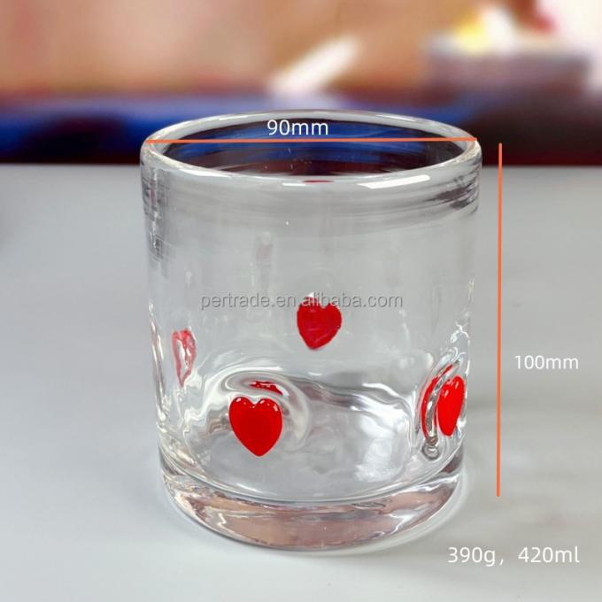 Confetti Decorativo DOF Vetro Manifattura Cristallo Tumbler Acqua Bicchieri Messico Rock Coppa di vetro per regalo di festa di nozze 5