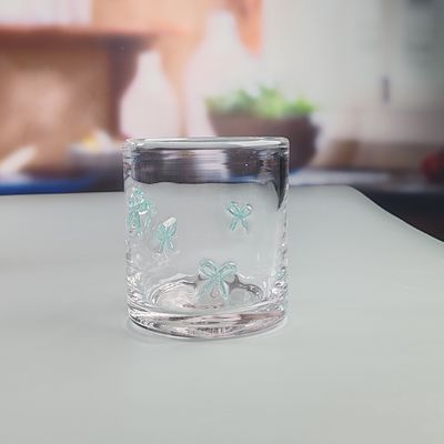 14oz Valentine's Decorative DOF Glass Bowknot Water Tumbler Glasses Mexico Icon Rock Glass Cup for Wedding Party Gift