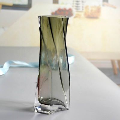 3 Size Warped Grey Color Tall Centerpiece Vases