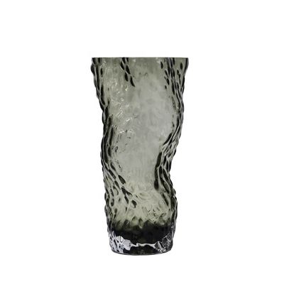 Tree Stump Shaped Customize Color Decorative Glass Vase