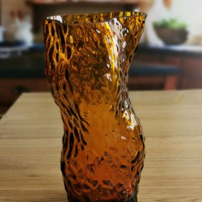 Tree Stump Shaped Customize Color Decorative Glass Vase