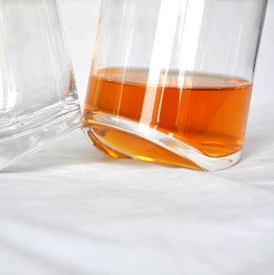 Lead Free Slanted Bottom Round Whiskey Tasting Glasses