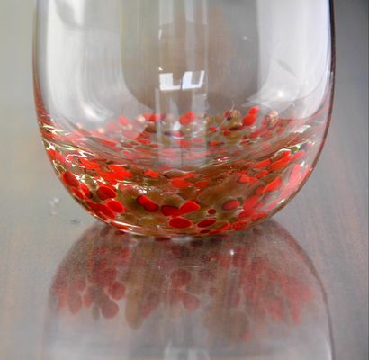 Gold Stone Bottom Glass SGS 300ml Handmade Whiskey Glass