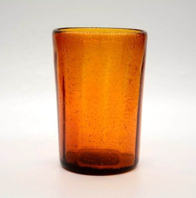 Round Thicker Wall Mexican Bubble Crystal Cocktail Glasses