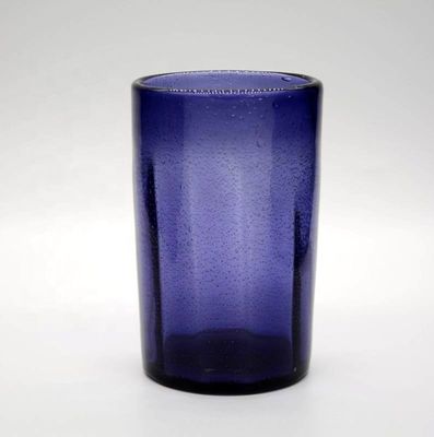 Round Thicker Wall Mexican Bubble Crystal Cocktail Glasses