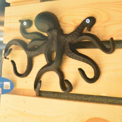 Rustic Wall Mounted Octopus Antique Cast Iron Bottle Opener
