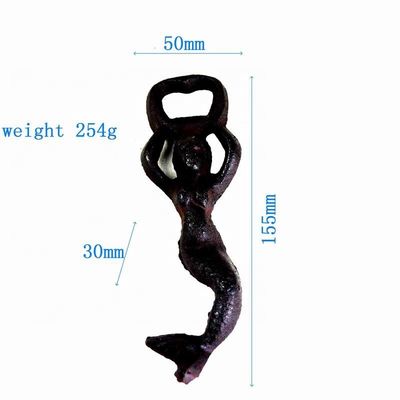 Customized Mermaid Cast Iron Wine Bottle Opener For Bar