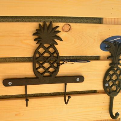 Pineapple Vintage Wall Mounted Key Hanger  Cast Iron Crafts