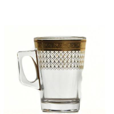 Golden Decorated Gold Decal Tumbler Drinking Glasses
