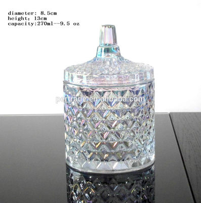 Glass Storage Jars With Lid For Wax