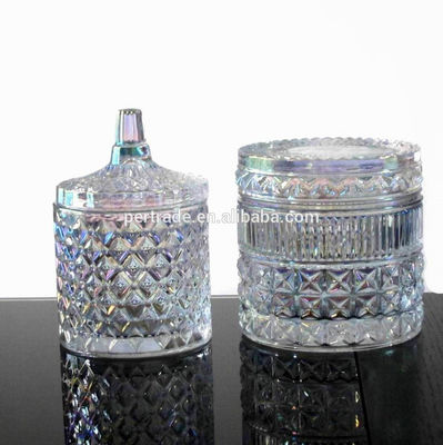 Glass Storage Jars With Lid For Wax