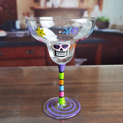 Halloween Margarita Glass 12Oz Crystal Cocktail Glasses