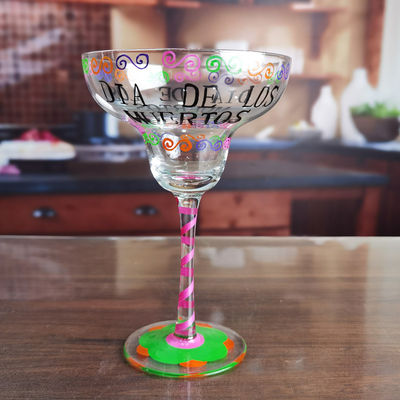 Halloween Margarita Glass 12Oz Crystal Cocktail Glasses