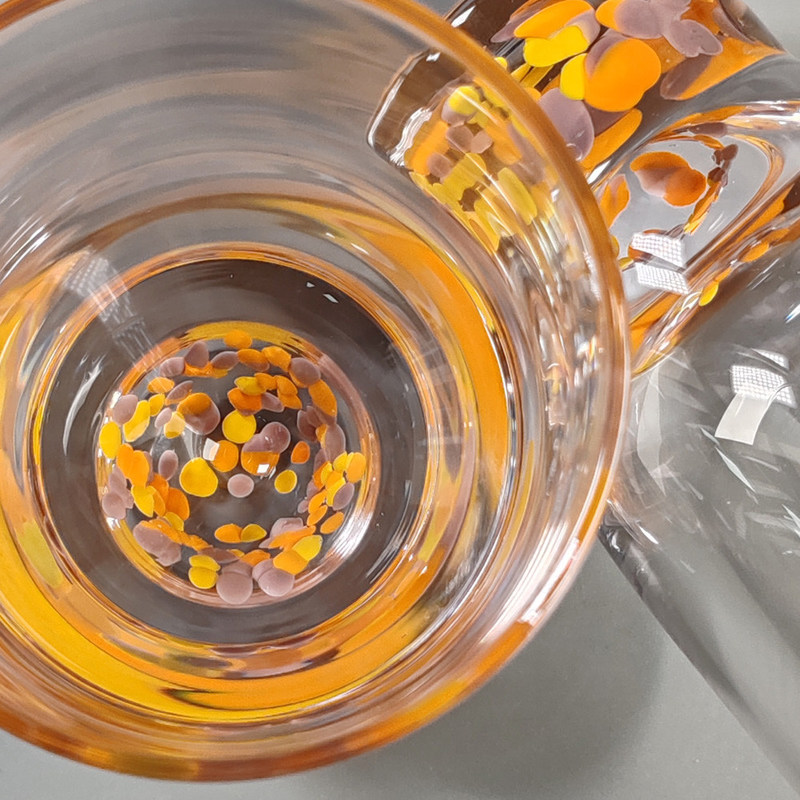 qualità Cristallo Confetti artigianali Decorativo DOF Vetro Tumbler Acqua Vaso Messico Rock Coppa di vetro Festa di nozze Vino regalo fabbrica