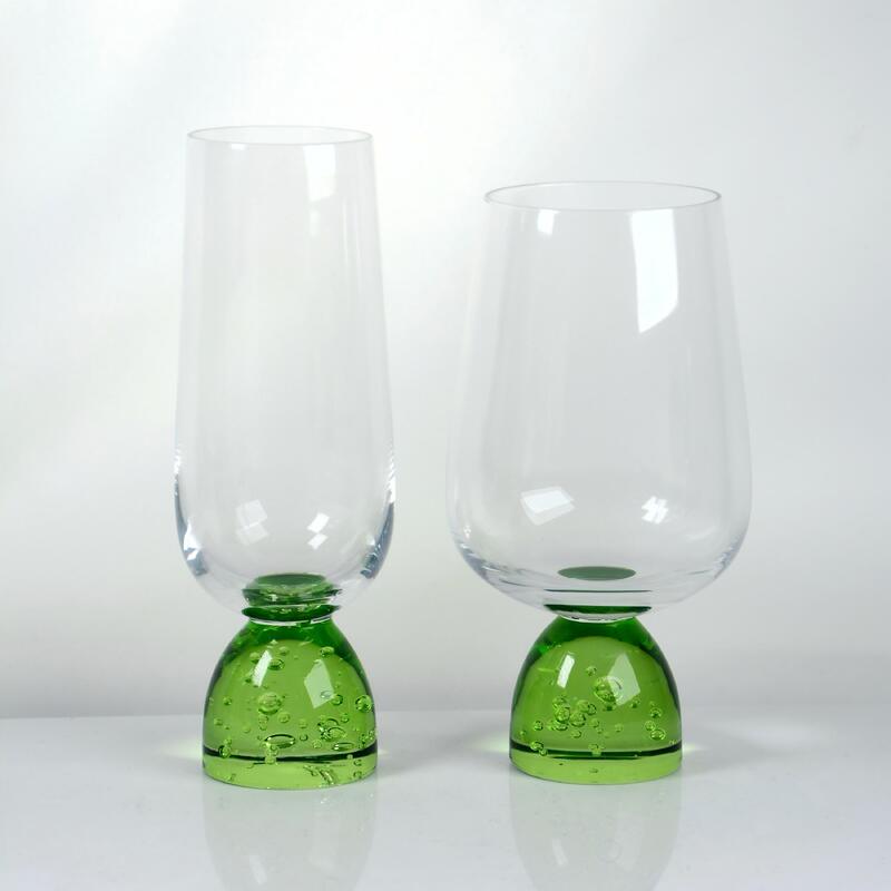 qualità Calice da vino in cristallo con base a bolle fatto a mano con cristallo senza piombo per cene eleganti fabbrica