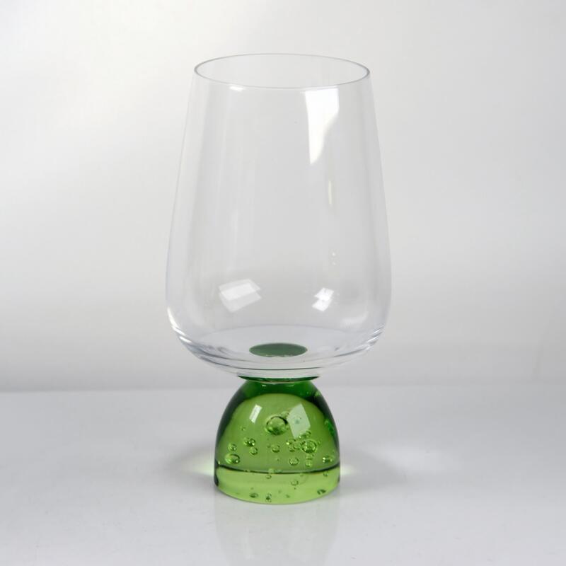 qualità Calice da vino in cristallo con base a bolle fatto a mano con cristallo senza piombo per cene eleganti fabbrica