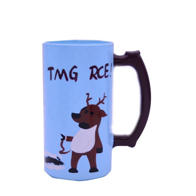 qualità Tazze di birra in vetro dipinte a mano fabbrica