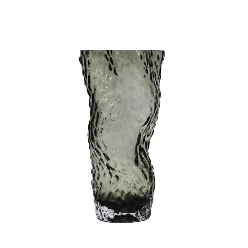 Tree Stump Shaped Customize Color Decorative Glass Vase