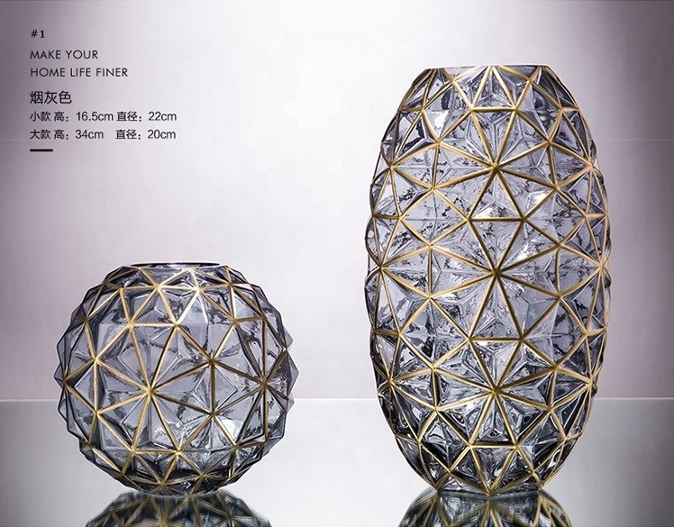 qualità Vaso di vetro decorativo creativo dipinto a mano per il matrimonio fabbrica