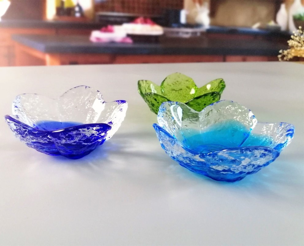 qualità Piatti di salsa in vetro a fiore di ciliegio per la tavola da pranzo fabbrica