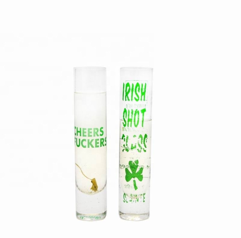 qualità Decalcomania scintillante lunga di Crystal Cocktail Glasses With Color fabbrica