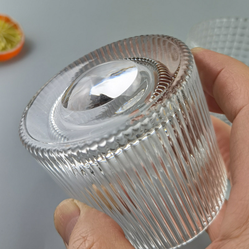 qualità FDA senza piombo ha impresso il fondo di giro di vetro del whiskey fatto a mano fabbrica