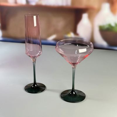 qualità Colore a soffio a mano vetro di vino in gradiente Set vetro di vino cristallino di alta qualità per regalo per l' erbacce fabbrica