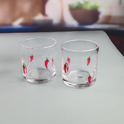 qualità 14 oz di chili decorativo DOF vetro a forma di cuore Acqua bicchieri di tumbler Messico Rock tazza di vetro per il regalo di nozze fabbrica