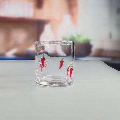 qualità 14 oz di chili decorativo DOF vetro a forma di cuore Acqua bicchieri di tumbler Messico Rock tazza di vetro per il regalo di nozze fabbrica