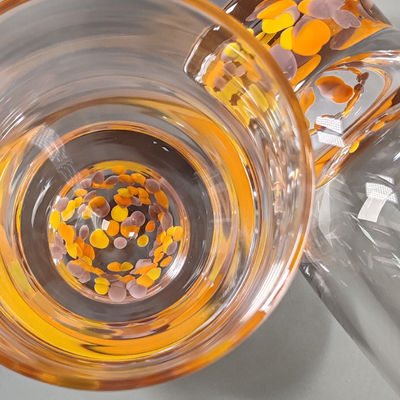 qualità Cristallo Confetti artigianali Decorativo DOF Vetro Tumbler Acqua Vaso Messico Rock Coppa di vetro Festa di nozze Vino regalo fabbrica