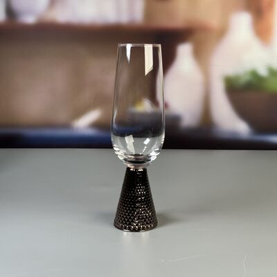 qualità Arte Moderna Unico Vetro Di Vino A Base Di diamanti Elettroplata In Argento Realizzato Per Esperienze Di Cucina Di Lusso Nei Ristoranti Bar E Eventi fabbrica