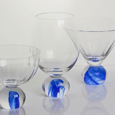 qualità Elegant Blue Cloud Crystal Wine Glass Set Ideale Per Ristoranti Alberghi Bar E Servizi Di Catering Fornisce Chiarezza E Stile Superiore fabbrica