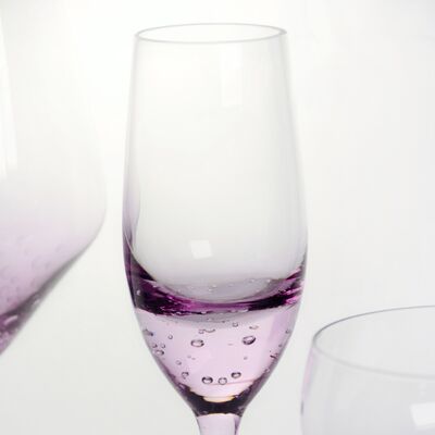 qualità Bolline di lavanda Cristallo di vino Vetro soffiato a mano con tonalità gradiente e delicate bolle intrappolate che combinano eleganza e durata fabbrica