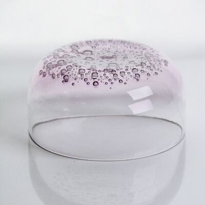 qualità Vetro di vino di cristallo soffiato a mano con sottili bolle intrappolate e una morbida lavanda per un gradiente chiaro che combina bellezza e durata fabbrica