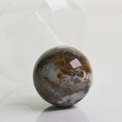 qualità Base di sfera di marmo cristallo vetro di vino set soffiato a mano cristallo ultra chiaro con eleganza di pietra naturale ideale per riunioni quotidiane e speciali fabbrica