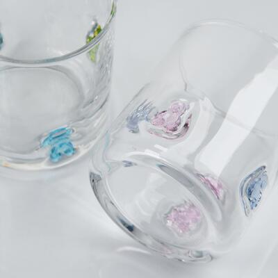 qualità Bicchiere in vetro a forma di orsetto gommoso soffiato a mano, bicchiere trasparente da 400 ml con simpatico orsetto colorato, divertente bicchiere da whisky e succo per bambini e adulti, simpatico regalo da bar fabbrica