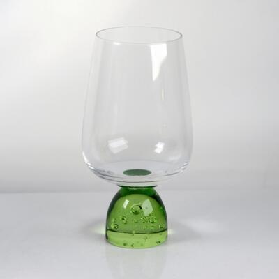 qualità Calice da vino in cristallo con base a bolle fatto a mano con cristallo senza piombo per cene eleganti fabbrica