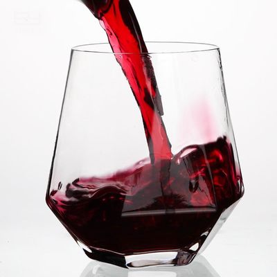 qualità Diamant Geometric Gold Rim Crystal Glass Tumblers, Coppa da Bere in Vetro fabbrica