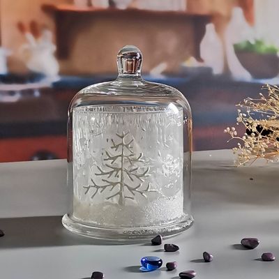 qualità Vaso di vetro colorato Cloche personalizzato con coperchio di vetro Bell Dome per cera di candela fabbrica