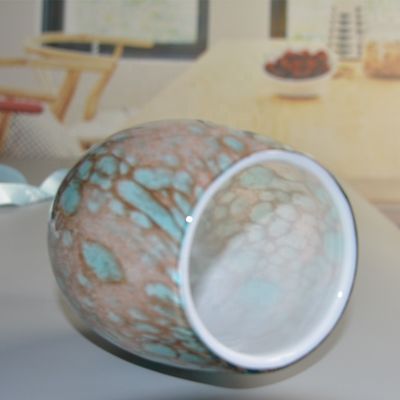 qualità Candelabri in vetro votivo turchese a colori solidi fabbrica