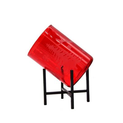 qualità Candelabri in vetro di brosilicato con disegno natalizio inciso fabbrica