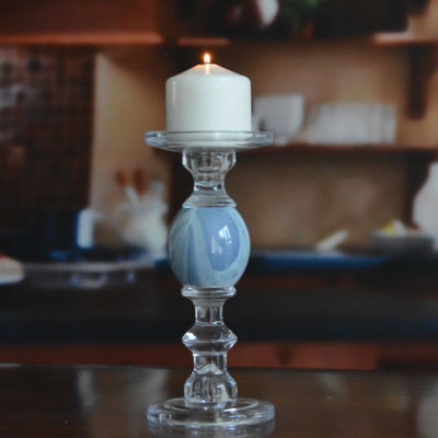 qualità Candelabri a tronco lungo di dimensioni cristalline 3 con pianeta di marmo fabbrica