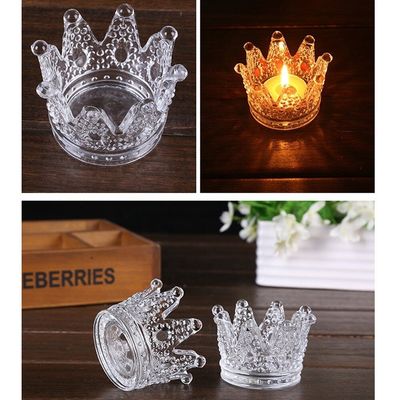 qualità Luce romantica Mini Votive Candle Holders, supporti del tè della corona di candela di vetro del cilindro per il partito fabbrica