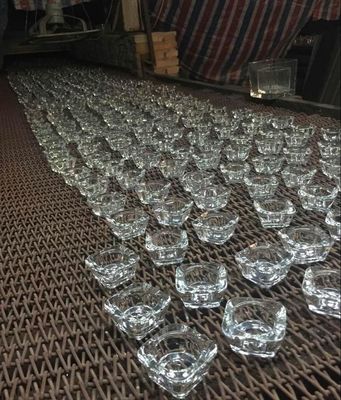 qualità Mini Size Sqaure Glass Votive Candle Holders per Tealight fabbrica