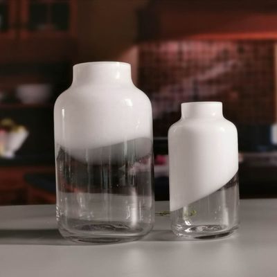 qualità Metà superiore bianca solida fatta a mano del vaso di vetro ceramico del barattolo fabbrica