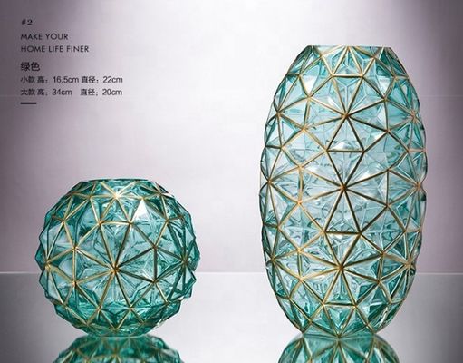 qualità Vaso di vetro decorativo creativo dipinto a mano per il matrimonio fabbrica