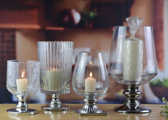 qualità Vaso di cristallo alto e vintage soffiato a mano per i pezzi centrali fabbrica