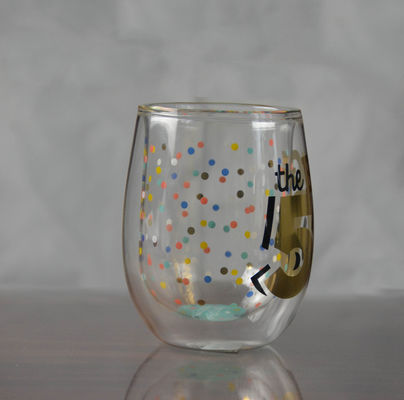 qualità Bicchiere per whisky a doppia parete a alto borosilicato fabbrica