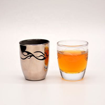 qualità Bicchieri unici da 50 ml in platino con logo Decal fabbrica