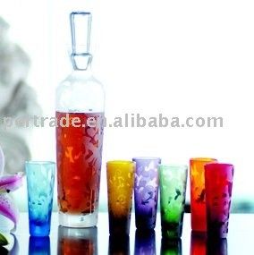 qualità Forma rotonda 6 colori Set di bicchieri unici per vodka fabbrica